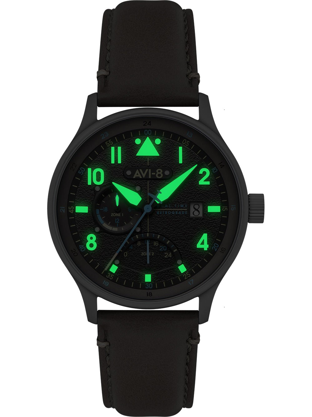 AVI-8 AV-4101-09 Analoguhr Armbanduhr 46 mm ansicht-2