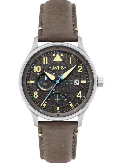 AVI-8 AV-4101-09 Analoguhr Armbanduhr 46 mm