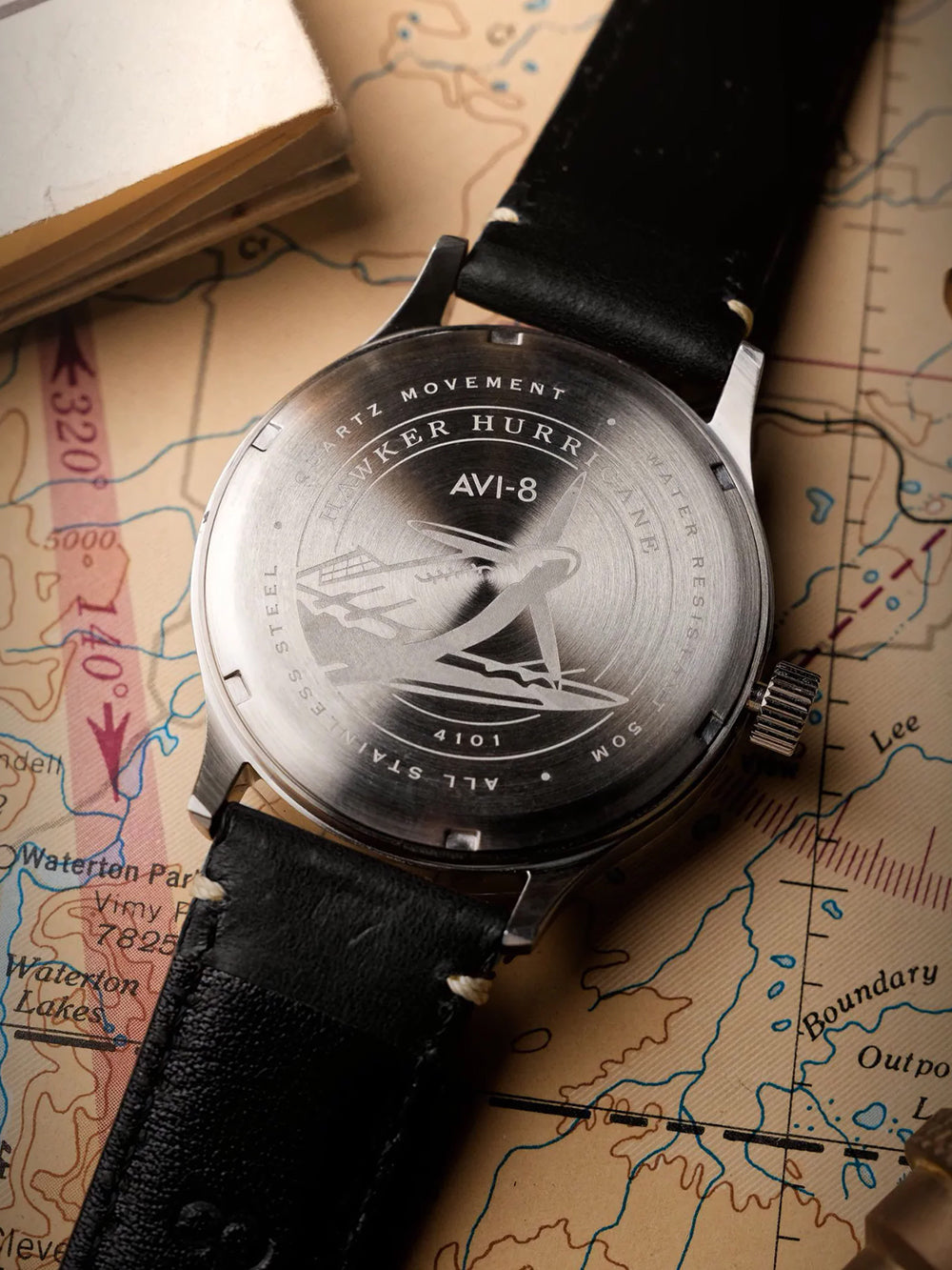 AVI-8 AV-4101-0A Analoguhr Armbanduhr 46 mm ansicht-2