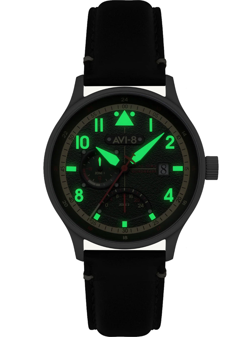 AVI-8 AV-4101-0A Analoguhr Armbanduhr 46 mm