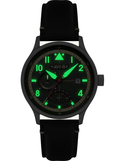 AVI-8 AV-4101-0A Analoguhr Armbanduhr 46 mm