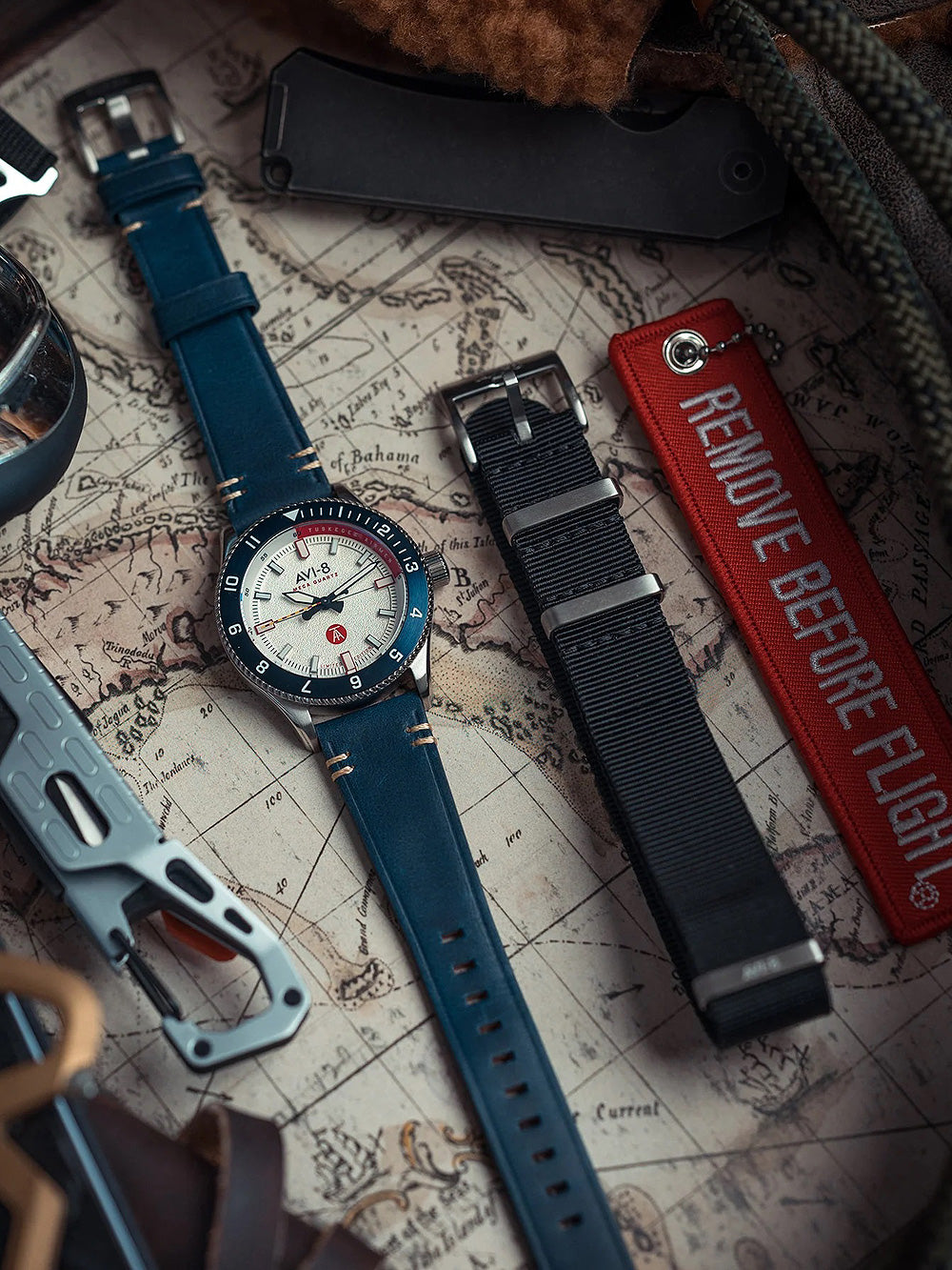 AVI-8 AV-4103-03 Chronograph Armbanduhr 46 mm ansicht-2