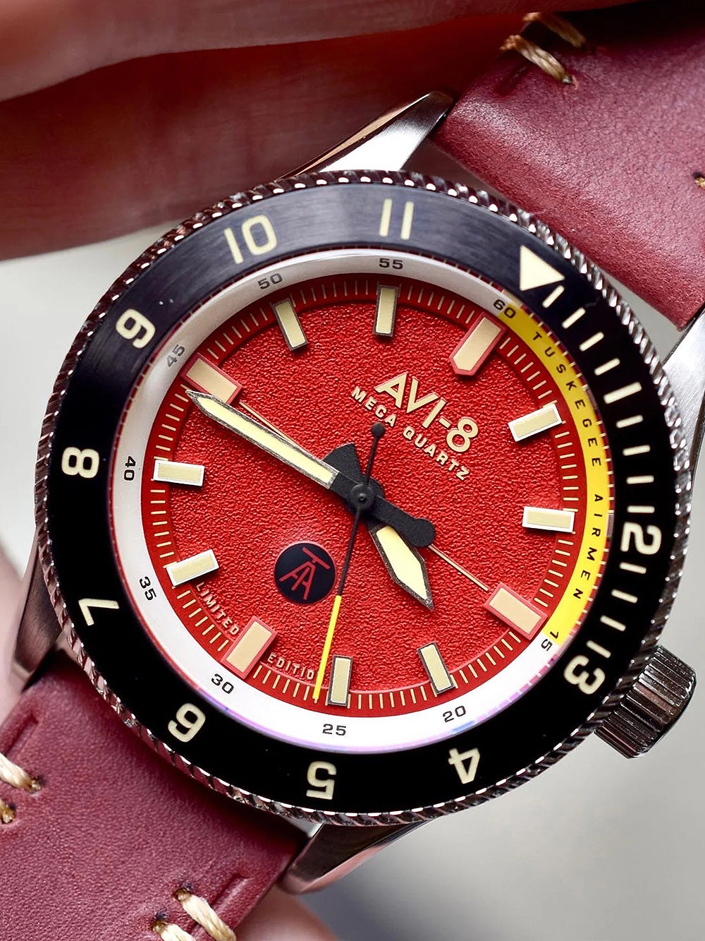 AVI-8 AV-4103-04 Chronograph Armbanduhr 46 mm ansicht-3