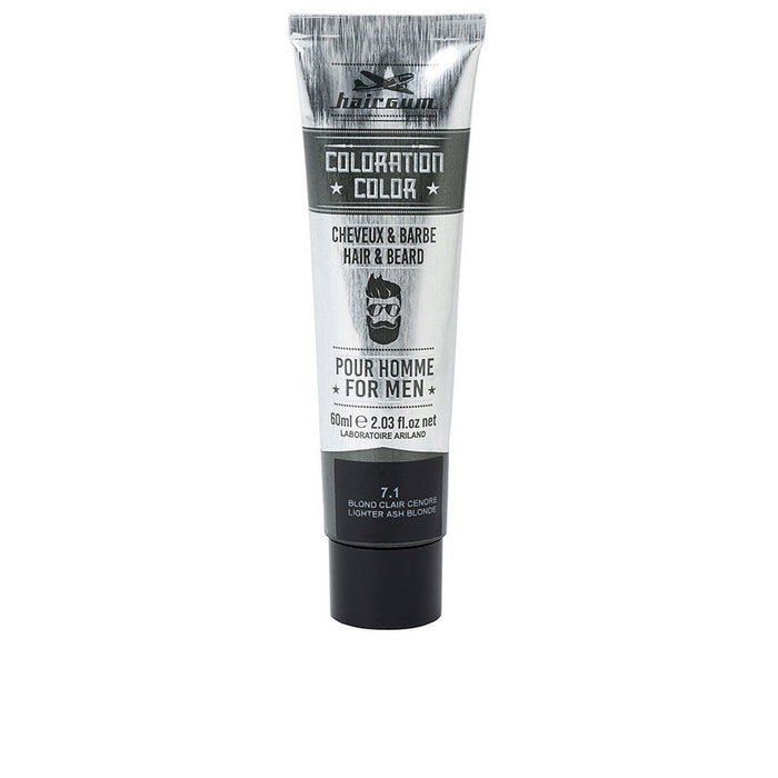 HAIRGUM HAIRGUM Coloration Tinte für Bart und Haare 7,1 Hellasch Asch 60 g Haarfarbe