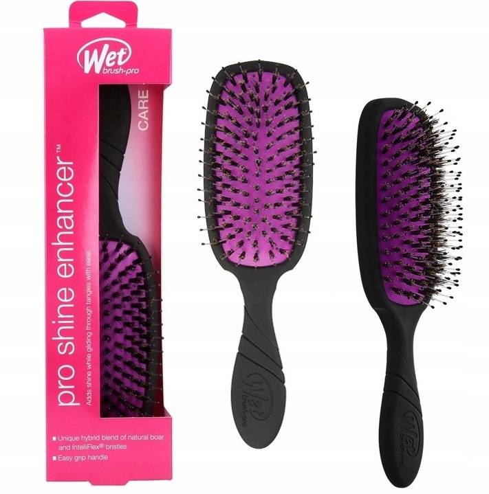 THE WET BRUSH THE WET BRUSH Professionell Pro Shine Enhancer Schwarz Haarbürste 1 Stück Kosmetik