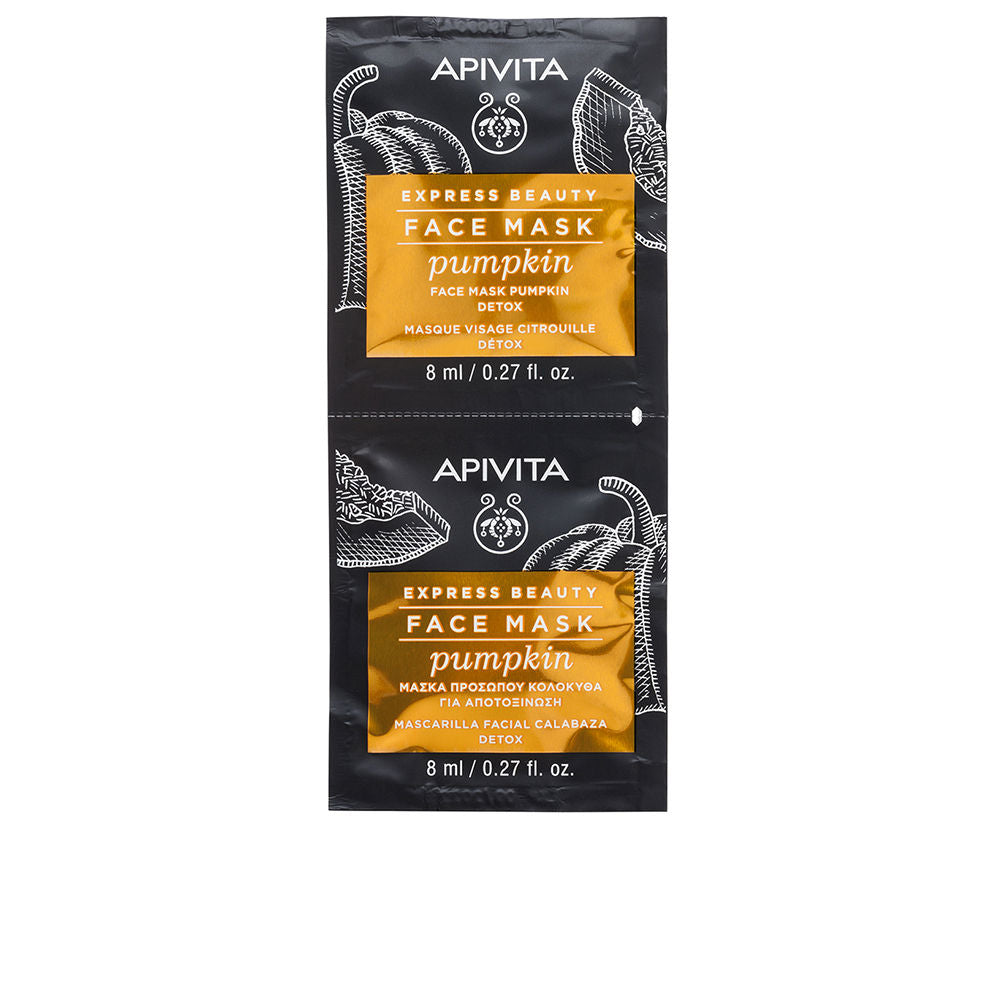 Express Beauty Mascarilla facial detox con calabaza 2 x 8 ml