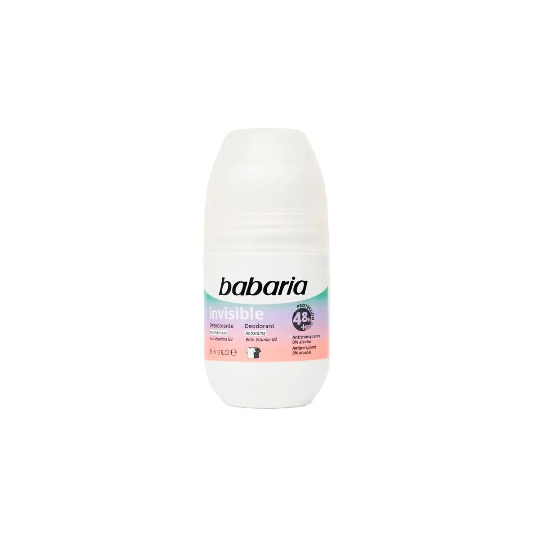 Babaria Babaria, Invisible, 48h Protection, Deodorant-Roll-On, Für Frauen, 50 ml Regular