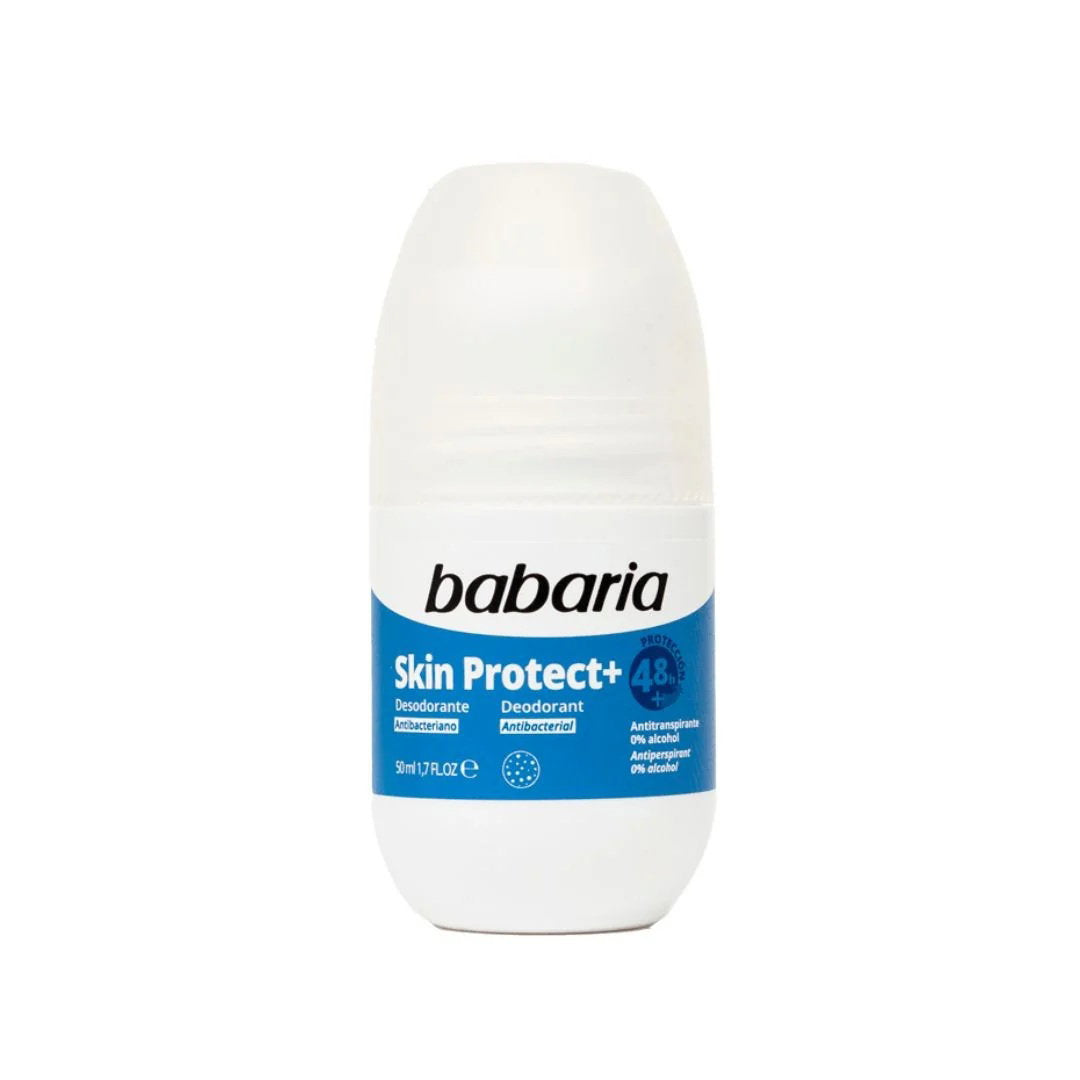 Babaria Babaria, Skin Protect+, 48h Protection, Deodorant-Roll-On, Unisex, 50 ml Regular