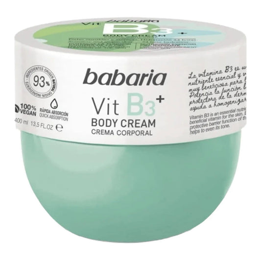 Babaria Babaria, Vitamin B3, Feuchtigkeitsspendend und nährend, Körpercreme, Täglich, 400 ml Regular