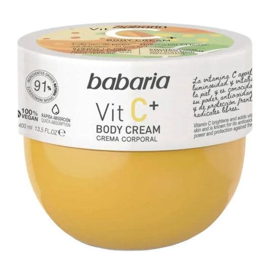 Babaria Babaria, Vitamin C, Feuchtigkeitsspendend und nährend, Körpercreme, Täglich, 400 ml Regular