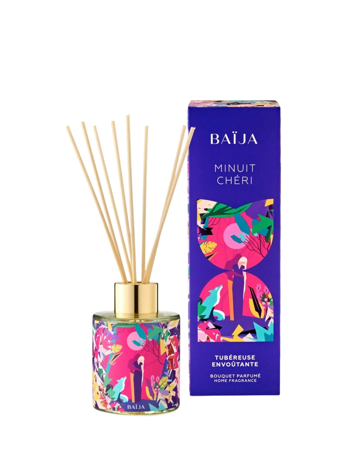 Baija Baija, Minuit Cheri, Aroma-Rattanstäbchen-Diffusor, 120 ml Regular
