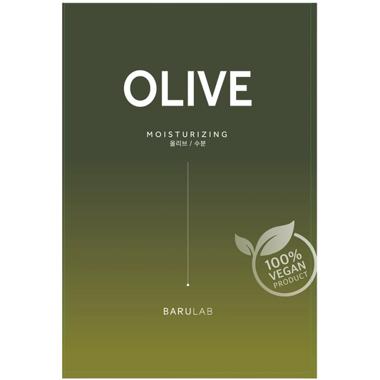 Barulab Barulab, The Clean Vegan, Olive, Feuchtigkeitsspendend, Gesichtsmaske, Für das Gesicht, 23 g Regular