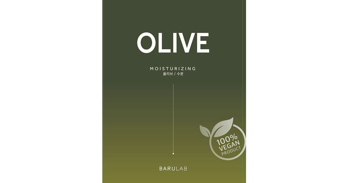 BARULAB BARULAB The Clean Vegan Maske Feuchtigkeit Olive 23 g Gesichtscreme