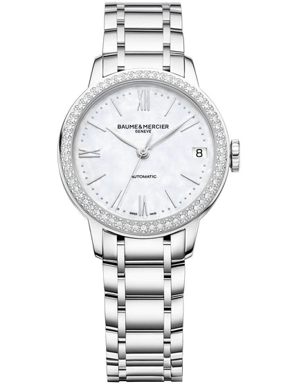 BAUME&MERCIER CLASSIMA W-Diamonds MOA10479 Date Armbanduhr 31 mm