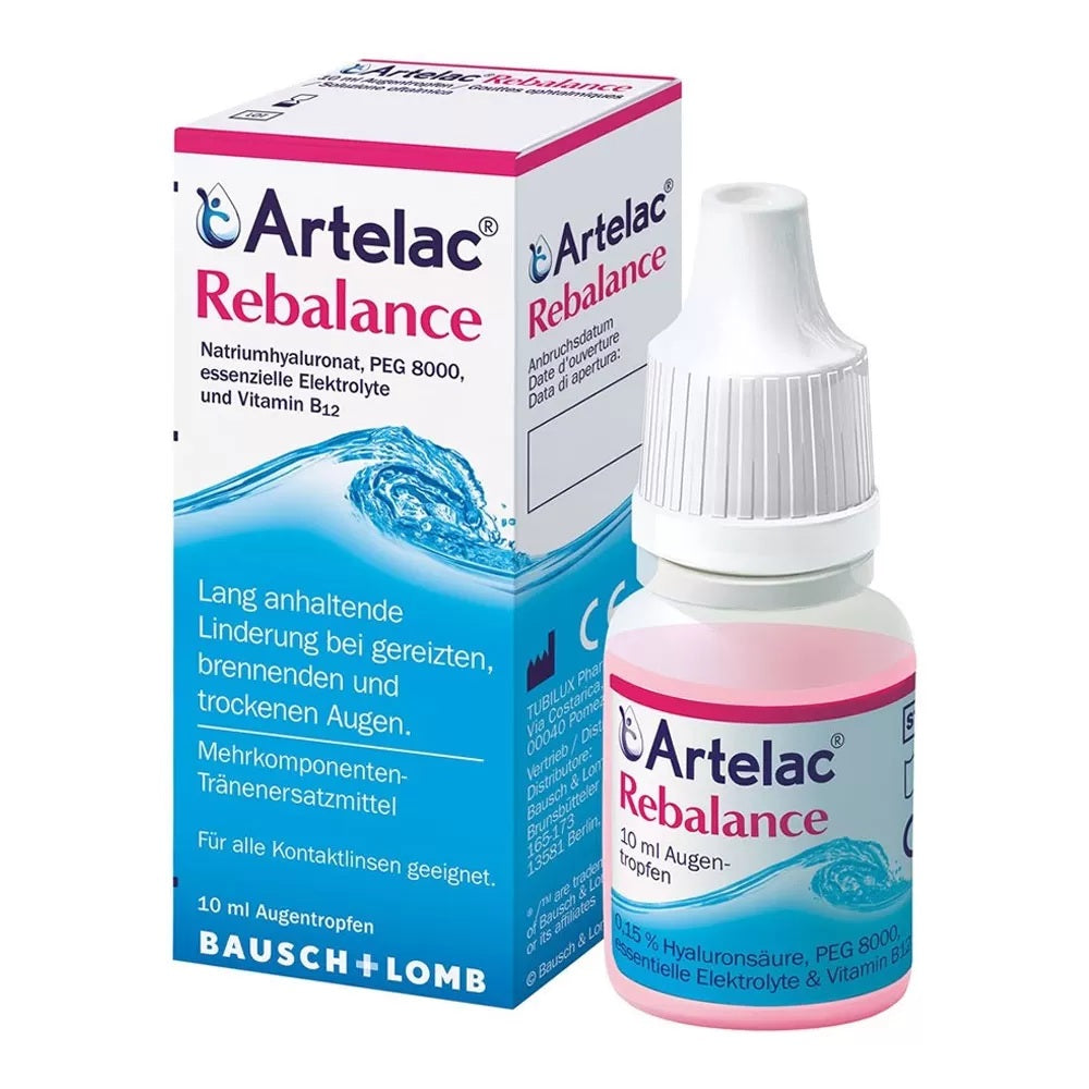 Bausch & Lomb Bausch & Lomb, Artelac Rebalance, Protects Dry Eyes, Ophthalmisches Gel, 10 ml Regular