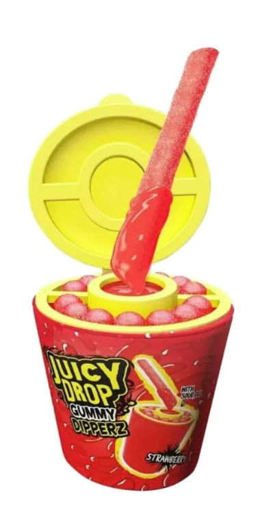 Bazooka Juicy Drop Gummy Dipperz Strawberry 96g