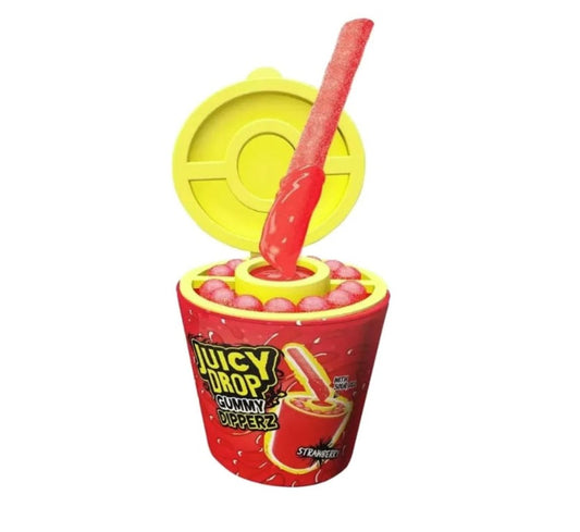 Bazooka Juicy Drop Gummy Dipperz Strawberry 96g