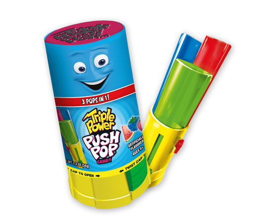 Bazooka Triple Push Pop 34g