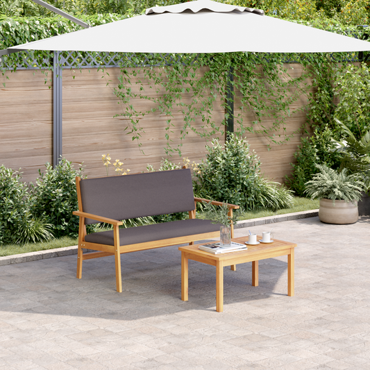 4-Teilige Garten-Sofaset Mit Kissen Aus Massivem Akazienholz