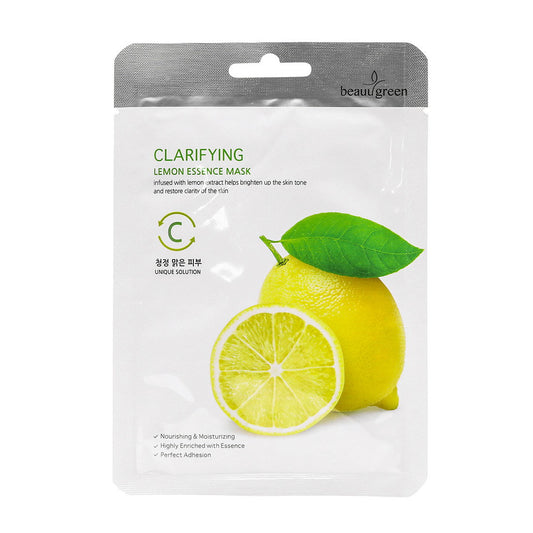 Beauugreen Beauugreen, Clarifying, Zitronenessenzen, Reinigung, Gesichtsmaske, Für das Gesicht, 23 g Regular