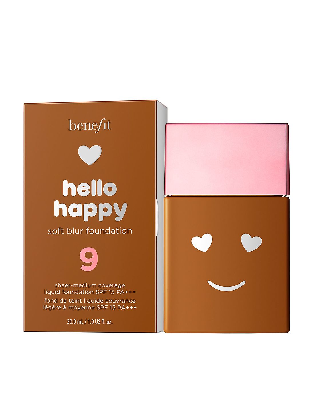 Benefit Benefit Hello Happy Soft Blur Flüssige Grundierung Mattes Finish 09 Tief Neutral SPF 15 Make-up / Gesicht / Flüs