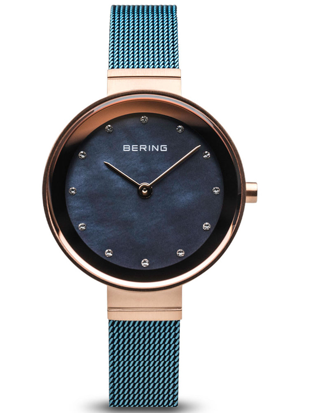 BERING 10128-368 Only Time Armbanduhr 28 mm Blau