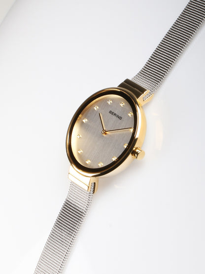 BERING 12034-010 Only Time Armbanduhr 34 mm Gold