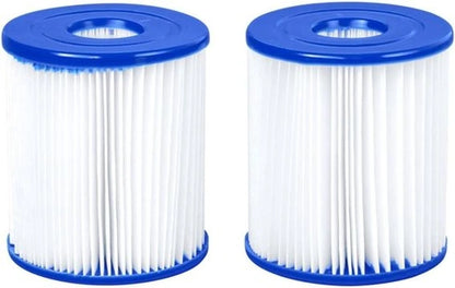 Bestway Flowclear Filterkartuschen Typ I – 2er-Pack Ø 8 × 9 cm | 58093