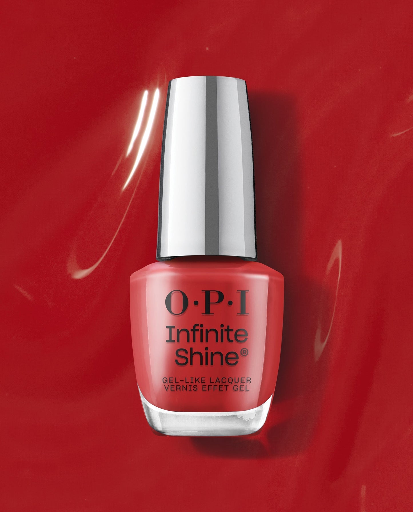 OPI OPI Infinite Shine Nagellack Big Apple Rot Gel-Effekt 15 ml langanhaltend Kosmetik