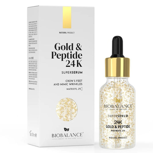 Bio Balance Bio Balance, Gold & Peptide 24K, Firming & Anti-Wrinkle, Tag & Nacht, Serum, Für Augen- & Lippenkontur, 30 ml Reg