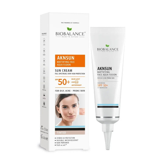 Bio Balance Bio Balance, Aknsun, Mattifying & Protecting, Sahne, Für das Gesicht, SPF 50, 40 ml Regular