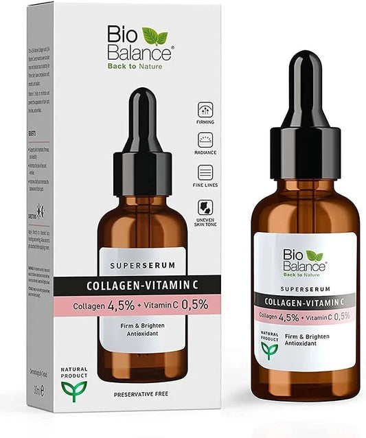 Bio Balance Bio Balance, Collagen-Vitamin C, Firming & Brightening, Tag & Nacht, Serum, Für das Gesicht, 30 ml Regular