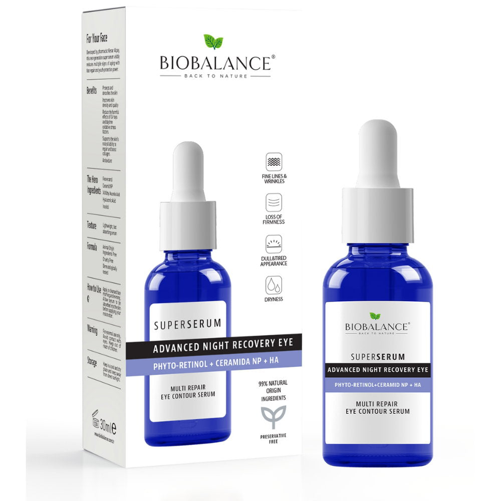 Bio Balance Bio Balance, Advanced Night Recovery, Hydrating & Anti-Wrinkle, Nacht, Augenserum, 20 ml Regular