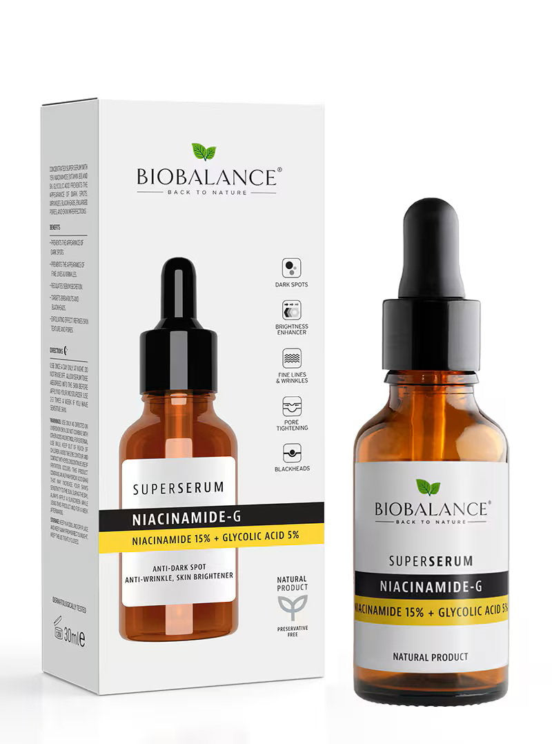 Bio Balance Bio Balance, Niacinamide-G, Gegen Dunkle Flecken und Falten, Serum, Für das Gesicht, 30 ml Regular