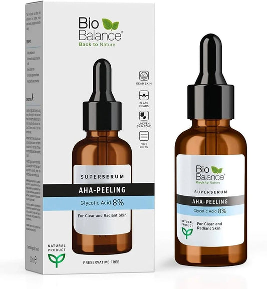 Bio Balance Bio Balance, AHA-Peeling, Exfoliating & Brightening, Nacht, Serum, Für das Gesicht, 30 ml Regular