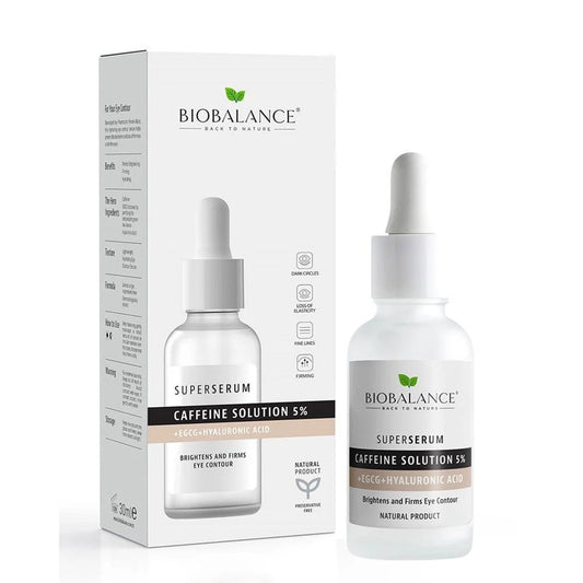 Bio Balance Bio Balance, Caffeine Solution 5%, Hydrating & Firming & Brightening, Tag & Nacht, Augenserum, 30 ml Regular