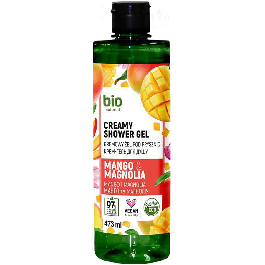 Bio Naturell Bio Naturell, Bio Naturell, Mango & Magnolia, Duschgel, Für alle Hauttypen, 437 ml Regular