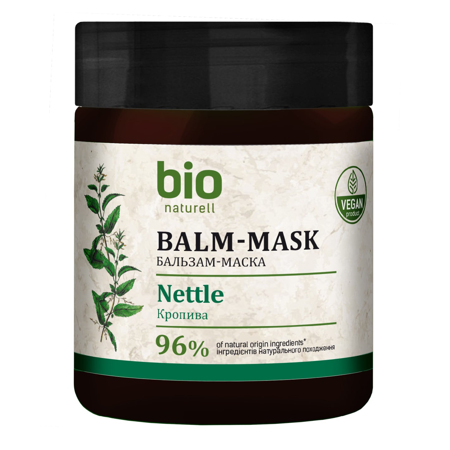 Bio Naturell Bio Naturell, Bio Naturell, Nettle & Panthenol, Haarbehandlungs-Crememaske, Regeneration, 480 ml Regular