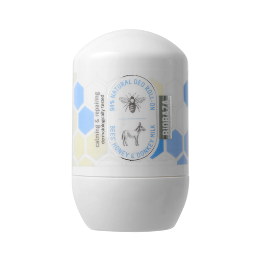 Biobaza Biobaza, Bee's Honey & Donkey Milk, Soothing & Nourishing, Deodorant-Roll-On, Unisex, 50 ml Regular