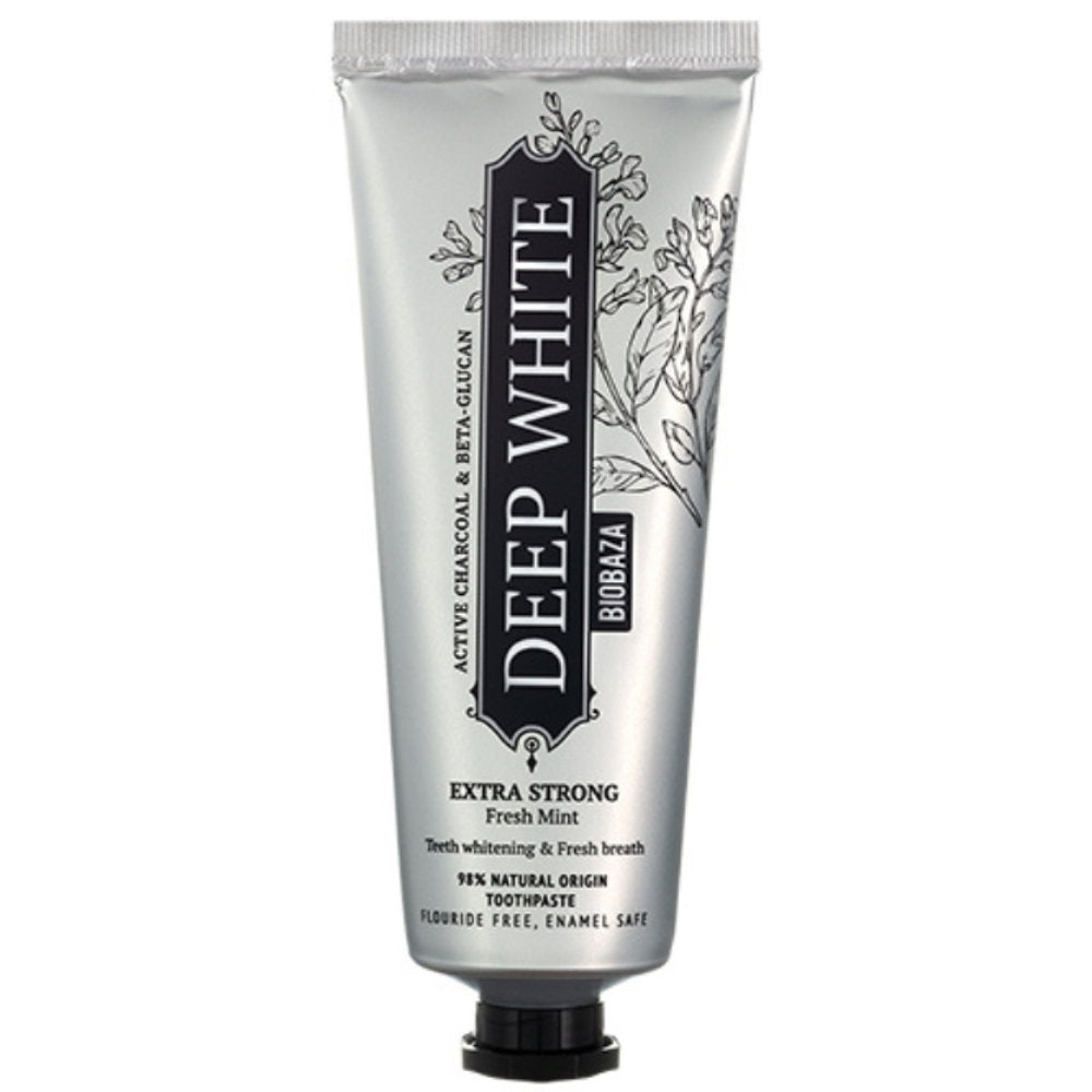 Biobaza Biobaza, Deep White, Natürliche Inhaltsstoffe, Whitening & Remineralising, Zahnpasta, 75 ml Regular