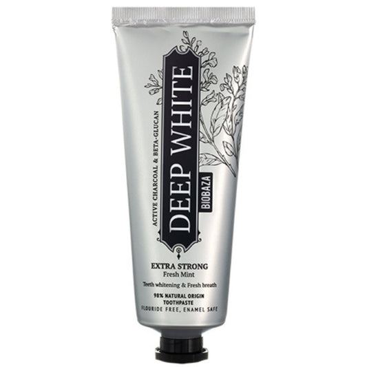 Biobaza Biobaza, Deep White, Natürliche Inhaltsstoffe, Whitening & Remineralising, Zahnpasta, 75 ml Regular