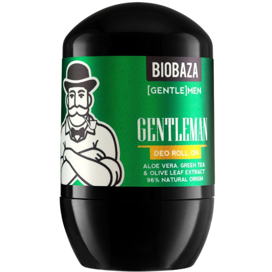 Biobaza Biobaza, Gentlemen, Aloe Vera, Antitranspirant, Deodorant-Roll-On, Für Männer, 50 ml Regular