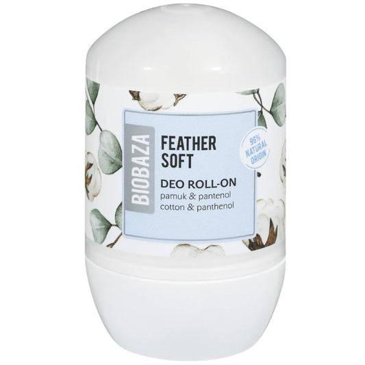 Biobaza Biobaza, Feather Soft, Baumwolle, Antitranspirant, Deodorant-Roll-On, Für Frauen, 50 ml Regular