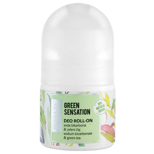 Biobaza Biobaza, Green Sensation, Alkoholfrei, Erfrischend, Grün, Deodorant-Roll-On, Für Frauen, 20 ml Regular