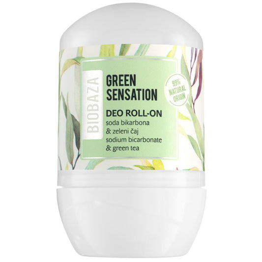 Biobaza Biobaza, Green Sensation, Natürliche Inhaltsstoffe, Grün, Antitranspirant, Für Frauen, 50 ml Regular