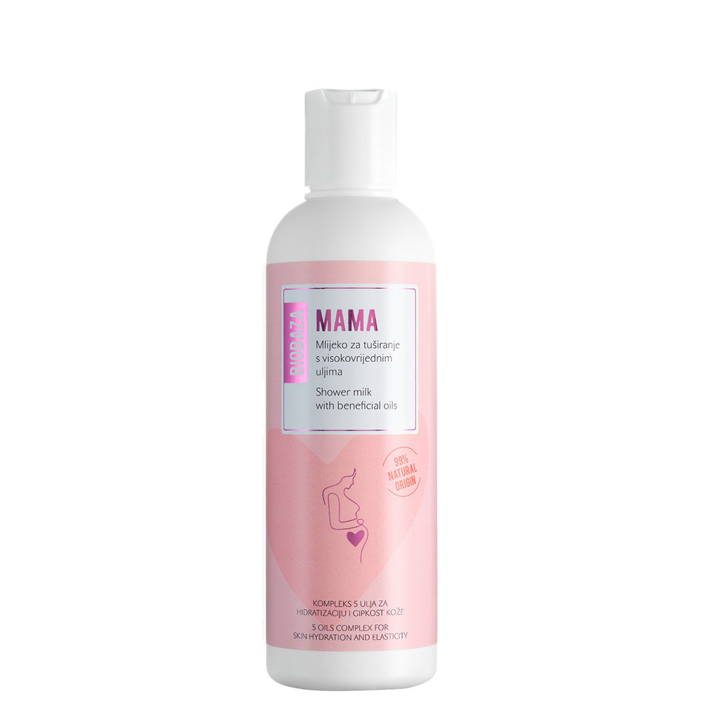 Biobaza Biobaza, Mama, Natürliche Inhaltsstoffe, Gegen Dehnungsstreifen, Duschcreme, 200 ml Regular