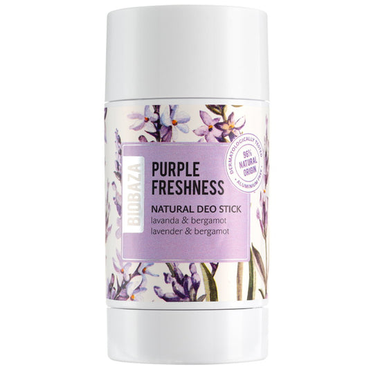 Biobaza Purple Freshness Natürliche Inhaltsstoffe Refreshing & Soothing Zitrus Deodorant-Stick Unisex 50 ml