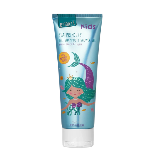 Biobaza Biobaza, Sea Princess, Fruchtig, Duschgel & Shampoo 2-in-1, Natürlich, 250 ml Regular