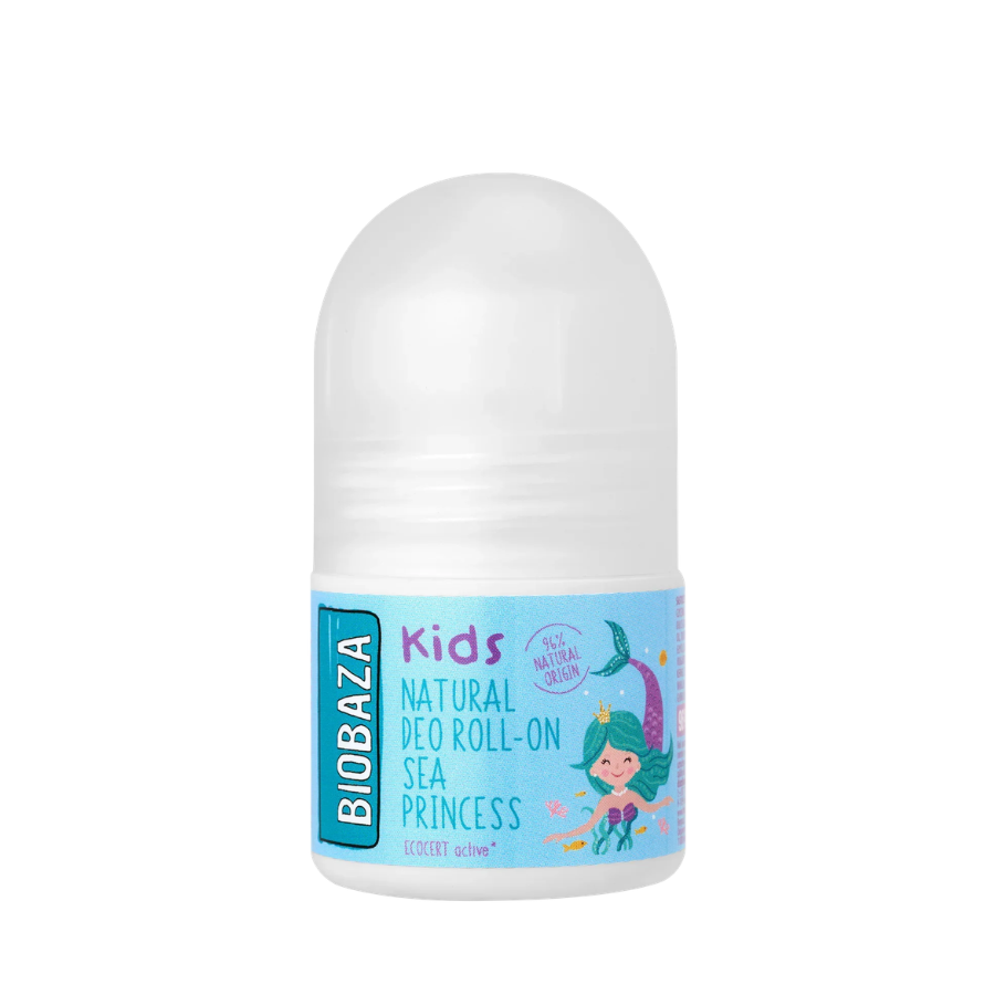Biobaza Deodorant-Roll-On Biobaza, Sea Princess, Natural Ingredients, Softening & Moisturising, Peach & Thyme, Deodorant Roll