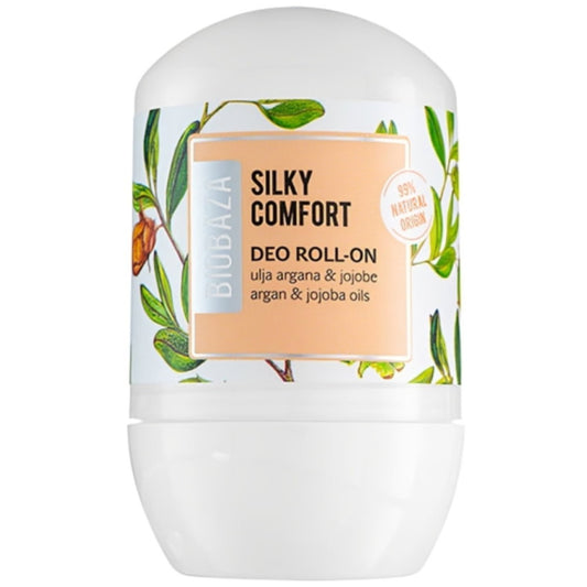 Biobaza Biobaza, Silky Comfort, Natürliche Inhaltsstoffe, Refreshing & Protecting, Frisch & sauber, Deodorant-Roll-On, Für Fr